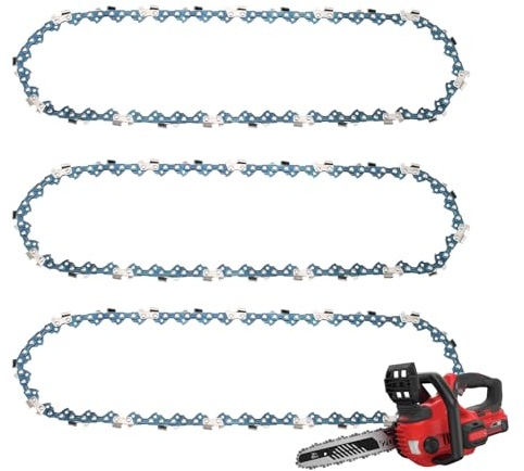 12 inch Chainsaw Chain Replacement for Craftsman V20 Chainsaw CMCCS620B,CMCCS620M1,CMZCSC12 Chain Saw Blade 45 Drive Links 0.043 Gauge 3/8 LP Pitch (3 Pack)