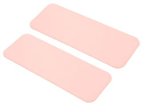 QUARKZMAN 2 Piezas de Forma de Base de Fieltro, 13.8x5 Pulgadas - Insertos Rectangulares para Base de Bolso con Esquinas Arqueadas, Adecuados - Color Rosa