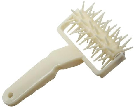 Rodillo para pizza Docker | Docker de pizza ergonómico para el hogar con agujas | Herramienta para hacer pizza para hornear regalo de amante, cocina casera Pizza Docker para restaurante, cafetería