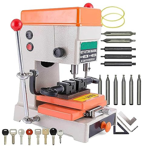 OZBME Duplicadora de Llaves automática para Puertas y cerraduras de Coche. Herramienta Esencial para la fabricación de Llaves (110 V).
