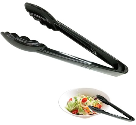 OKKRMGZ Pince en plastique pour servir 22,9 cm - Ustensiles jetables ou réutilisables pour la cuisine, la salade, les banquets, les événements, la restauration, les mariages, les fêtes et une