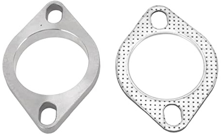 Yechiry Kit di Collegamento Flangiato di Scarico Universale in Acciaio Inossidabile con Forte Tenuta per Collettori Catback di Scarico, 2 Pezzi da 2,5 Pollici per la Manutenzione