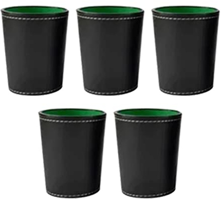HEEPDD Juego de Vasos para Dados, 20 Dados de Puntos, Bares y Entretenimiento en el Hogar, Material de Cuero PU, Incluye Deportes de Ocio Nan