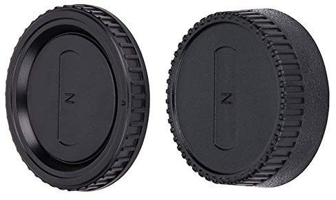 JJC Body Cap + Rear Lens Cap Set for Nikon F Mount DSLR Cameras & Nikon F Mount Lens System (1 Set)