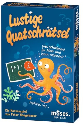 moses. Lustige Quatschrätsel | Kartenspiel | Worträtsel für Kinder ab 6 Jahren, Yellow