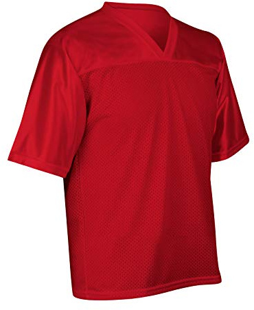 Champro Flag Football Polyester Jersey, Scarlet, Medium