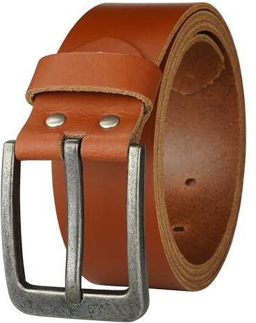 Manza Gürtel Ledergürtel Damen Herren 4cm breit echtes Leder Handgemacht Jeansgürtel Rindleder MADE IN GERMANY NEU #4M520