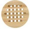 Fackelmann 3099050 Dessous de Plat Rond en Bois, Dessous de Plat en Bois, Dessous de Plat, sous Plat, Repose Plat, Bois, 17,8 cm