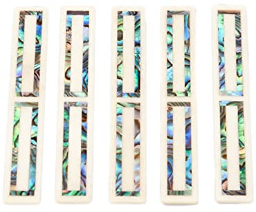 FLFL 5 STK. Konzertgitarre Steg Tie Blocks Inlay Bone Frame Serie Shell Inlay Gitarrenteile