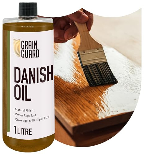 GRAIN GUARD Danish Oil 1L – Natural Satin Wood Finish | Penetrating Danish Oil for Furniture, Worktops & Doors – Seals, Protects & Enhances – Interior & Exterior