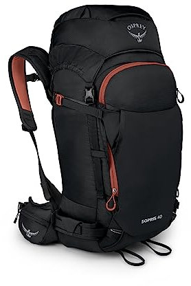 Osprey Sopris 40L Ski- und Snowboardrucksack, Schwarz