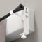 niffgaff Bianco Curtain Rod Set 2 supporti asta tenda senza foratura, asta tenda senza foratura, supporto tenda senza foratura, supporto asta cassonetto, supporto asta cassonetto, in metallo