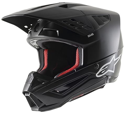 Alpinestars Motocross-Helm S-M5 Solid - Matt Schwarz