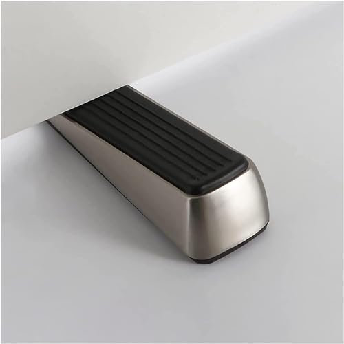 GINTON Türstopper aus Edelstahl, magnetische Türstopper, Türstopper, Türkeil aus Gummi, hergestellt aus Zinklegierung und Gummi, kratzfester und Rutschfester Türstopper aus Metall