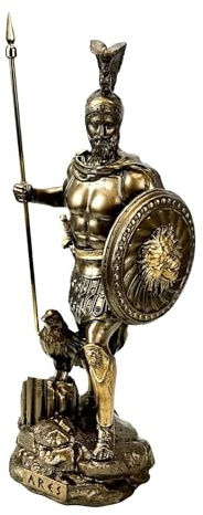 Ares Mars Statue, griechisch, römisch, olympisch, Gott des Krieges und des Mutes, Bronze