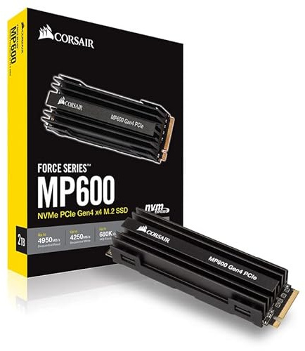 Corsair Force MP600 NVMe SSD, PCIe 4.0 M.2 Type 2280-2 TB - Refurbished