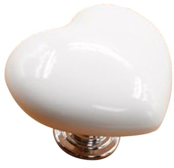 Botón De La Cisterna Del Inodoro, Love Heart Shaped Plastic Toilet Tank Button Press Replacement, Accesorio Portátil Mango En Forma De Corazón Herramienta Para Presionar La Cisterna(Blanco)