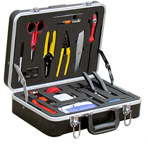 Faserspalter-Kit TM11S Fusion-Splitier, der den roten Lichtquellen-Test, saubere und fallsichere Toolbox/Fibre Toolbox unterstützt Automatischer faseroptischer Fusionsspleißer