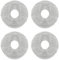 QTTRPCU 4 almohadillas de limpieza para Dreame L10s Ultra, L20 Ultra, L10s Pro Ultra Heat, L10 Ultra, L10s Pro, L10 Prime, Xiaomi X10+, Robot Vacuum Cleaner, microfibra lavable