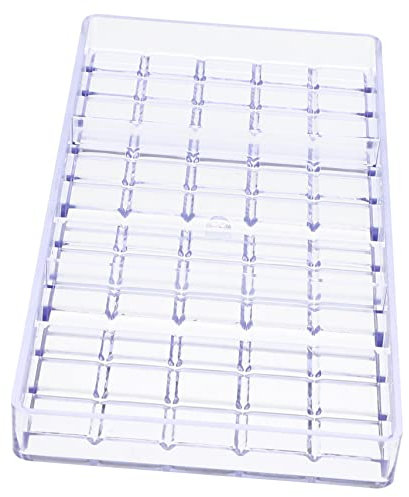Cabilock Moule à Chocolat Long Transparent 12 Cavités en Plastique Rigide Outil de Fabrication de Bonbons Pâtisserie DIY Usage Familial et Professionnel
