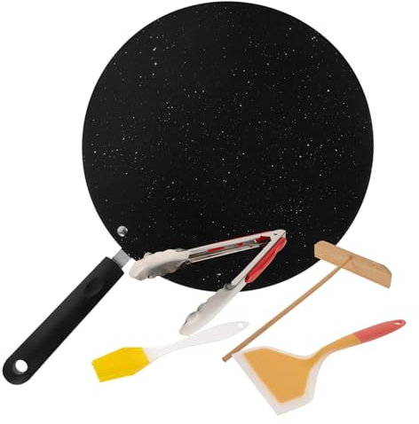 Cabilock Placa de Barbacoa de Piedra Medicinal Plancha para Asar Alimentos Sartén Antiadherente para Barbacoa Doméstica Camping Parrilla para Acampar