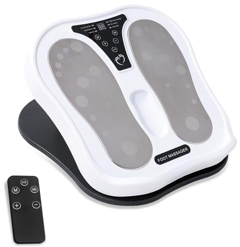 CIGAA EMS Fußmassagegerät, EMS TENS Durchblutungs-Stimulator für Beine & Füße Fußmassagegerät Elektrisch Verbessert Durchblutung Neuropathie Linderung Fußschmerzen