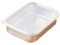 Juego de 3 cuencos para empanar con clip para alimentos, bandeja rectangular de acero inoxidable con tapa, molde de pan para chuletas, carne, parrillas, pan, pasteles, patatas fritas