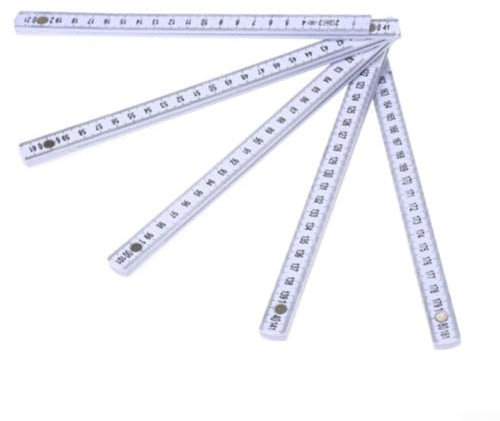 Lot de 2 outils de mesure de 2 mètres pour menuiserie - Règle pliante compacte et fiable