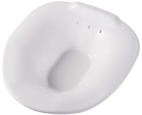 GOOHOCHY Sitzbadewanne für Schwangere Toilettenbecken mit Überlaufschutz Leicht zu Reinigen Ergonomisches Design Vielseitig Einsetzbar für Postpartale Pflege und Hämorrhoidenbehandlung