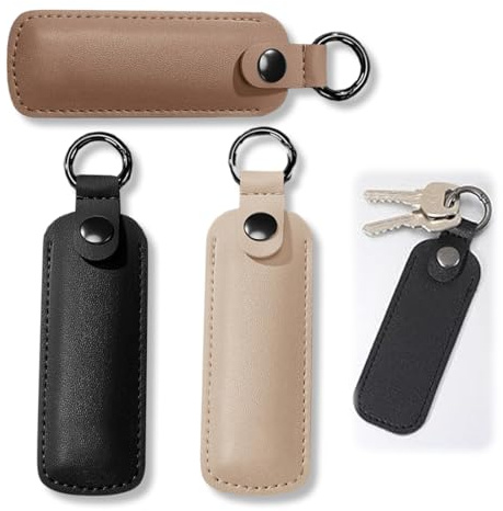KEQAR Lot de 3 Étuis de Protection pour Clés USB, Pochette de Rangement en Cuir, Housse pour Clés USB et Data travel