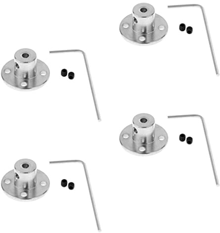KiBcsLic 4x 1 Set di Accessori di Accoppiamento a Flangia Rigida in Ferro per Modellismo