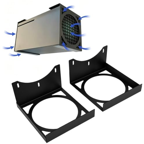 Goshyda Support de Montage Sous Bureau en Métal pour Console de Jeu Série X, Support Peu Encombrant avec Acier de 2 Mm D'épaisseur, Six Vis