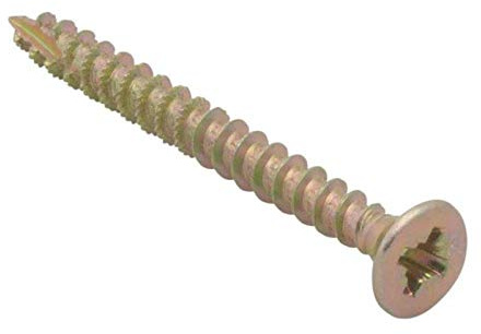 Spectre Advanced Lot de 200 vis à bois multi-usages 4 x 40 mm Jaune zinc passivé