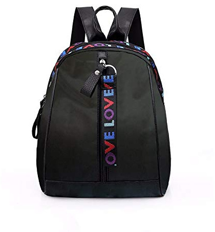 Damen Anti-Diebstahl-Rucksack Umhängetasche Handtasche, eleganter Schulrucksack, Schultertasche für Mädchen, Casual Daypack, Reise Schultasche, Vintage Schwarz Canvas Tasche Leder für Frauen