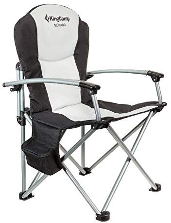 KingCamp Camping Falt Stuhl Hochlehne Klapp Sessel Garten Angel Kühltasche 160kg