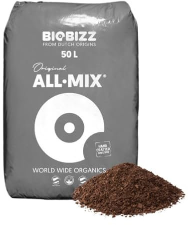 Weedness BioBizz All-Mix 50 Liter - Blumenerde Grow Indoor Outdoor Bonsai Balkon-Pflanzen Palmen Bio Kokos