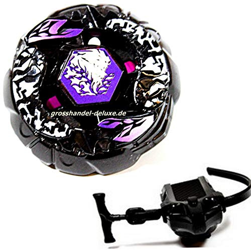 Rapidity Kreisel für BAKUSHIN SUSANOW Black Metall Fusion Metal Masters 4D Kampfkreisel inkl. Launcher
