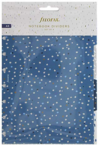 Filofax Indigo A5 Notebook Dividers, 142126