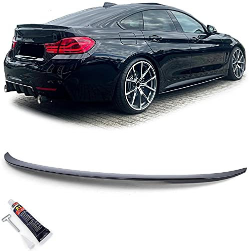 Sport Heckspoiler Lippe Schwarz Glanz passend für BMW 4er F36 Gran Coupe ab 14