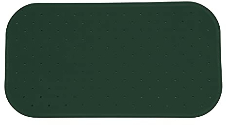 MSV Premium Duschmatte Badematte Badewannenmatte Badewanneneinlage antibakteriell rutschfest mit Saugnäpfen - Dunkelgrün - duftet nach Rosen - ca. 36 x 76 cm - waschbar bei 60° Grad