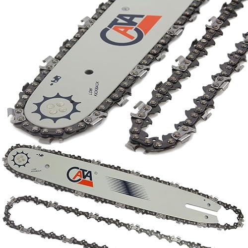 SET Lama Barra Guida + Catena 35CM 14+ 2a catena omaggio motosega di ricambio moto sega