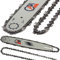 SET Lama Barra Guida + Catena 35CM 14+ 2a catena omaggio motosega di ricambio moto sega