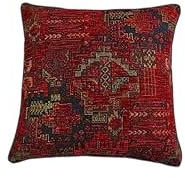 Kelim Muster Kissen 40x40 cm Ethnische Stoff Kissenbezüge Orientalische Kopfkissen Boho Tribal Kissenhülle Dekokissen Türkischer Sofakissen Zierkissen