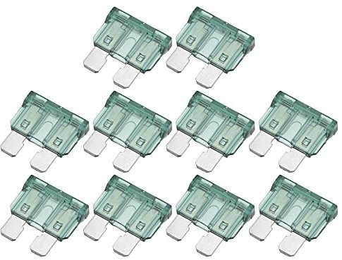 A ABSOPRO 10pz Lama Stile Fusibili 1A Lama Stile Fusibili per Auto Barca Verde
