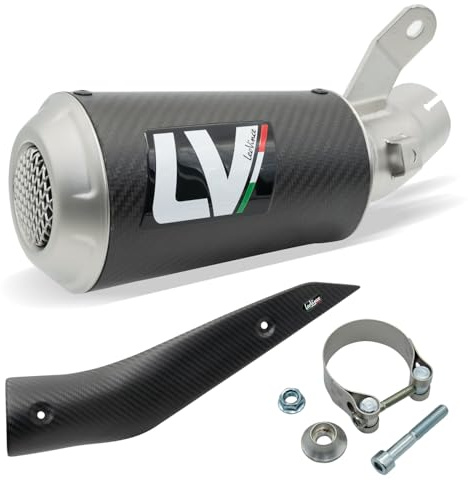 Endschalldämpfer LeoVince SLIP-ON SBK LV-10, Carbon, Edelstahl Kappe, mit Zulassung für Suzuki GSX-S 950/1000 / GT