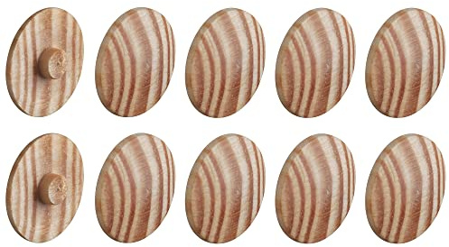 cyclingcolors 10x Abdeckkappen Schrauben Naturholz 18 mm rastex minifix 15 schraubenkappen, Kiefer
