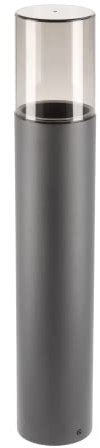 GTV lighting - Gartenleuchte MEDIO-P 50 - Außenleuchte | Außenbeleuchtung | Outdoor Wege-Leuchte, Pollerleuchte, Weg-Beleuchtung, Garten-Lampe | E27, MAX.15W,IP54,AC220-240V,50-60Hz -graphit