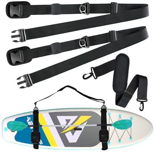 WOUMON Tracolla per Tavola da Surf, Regolabile Cinghia da Trasporto per SUP, Kayak, Canoe,Stand Up Paddle