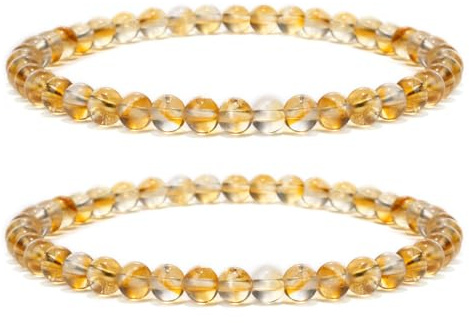 Landorilo 4mm Armband Damen,Echten Naturstein Perlen, 44 Natursteinarten | Perlenarmband, Heilstein Edelstein Armbänder, Glücksarmband, Personalisierte Geschenke, Inklusive Ersatzperlen