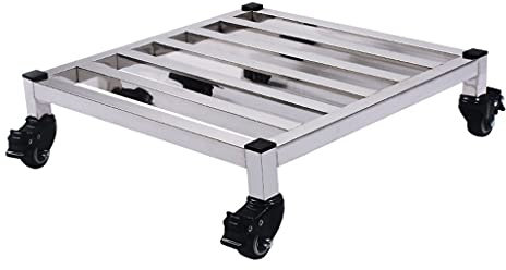 Stainless Steel Plant Trolley, Potted Stand with Wheels, Indoor Outdoor Planter Mover, Heavy Duty Plant Caddy, Garden Accessories, Outdoor Caddy Indoor Plant Dolly (Size : 40cm/16in) ( 30cm/12in)